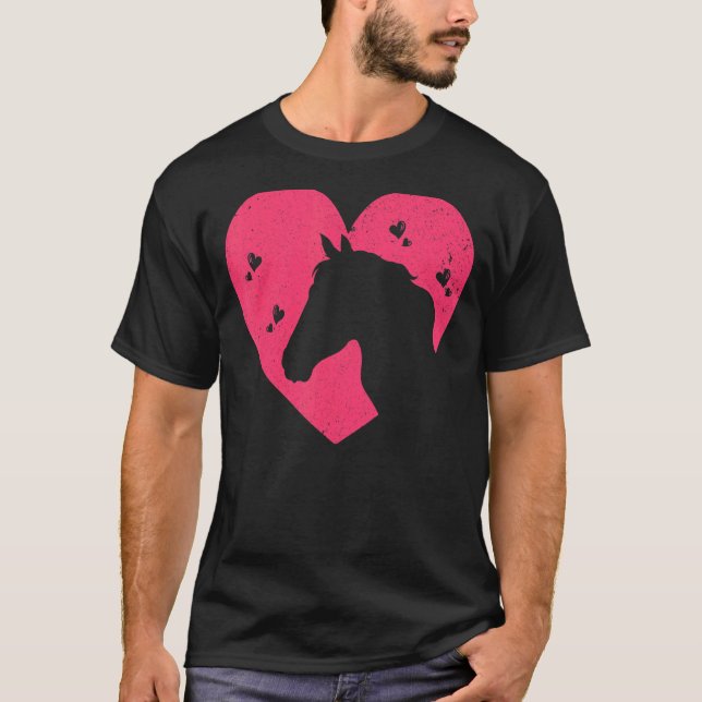 Pferdereiten Reitpferd Pferd T-Shirt (Vorderseite)