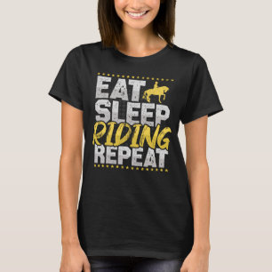 Pferdereiten Sleep Pferde Pferdereiten Reiten T-Shirt