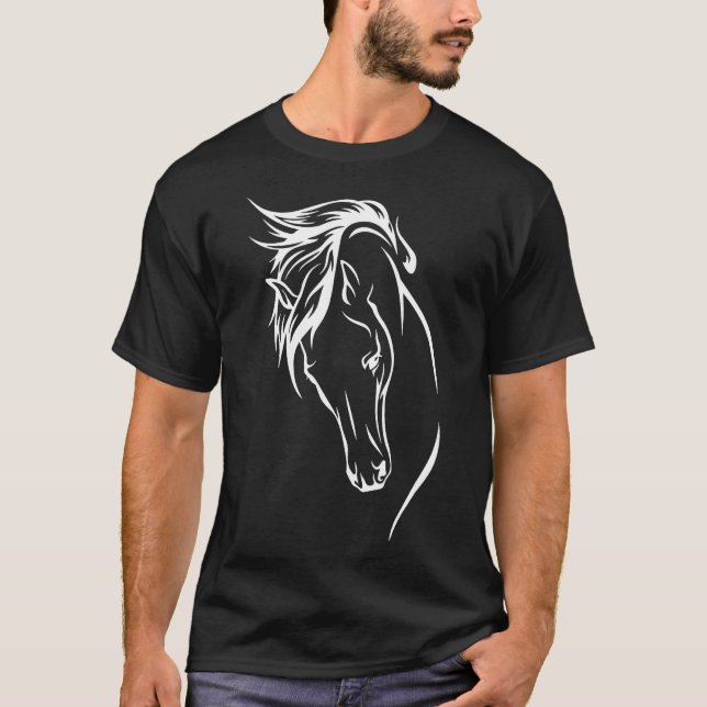 Pferdereiten T-Shirt (Vorderseite)