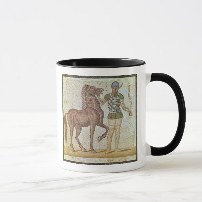 Pferdereiter in laufenden Farben Tasse (Rechts)