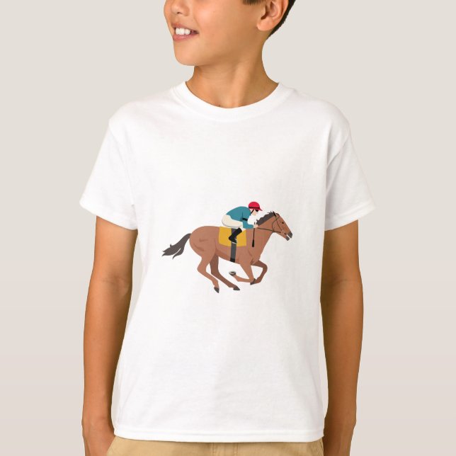 Pferdereiter Kentuckys Derby T-Shirt (Vorderseite)