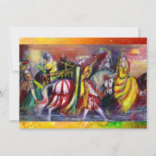 PFERDEREITER, MUSIK IN DER NACHT, gelbe Glitzern Ankündigung