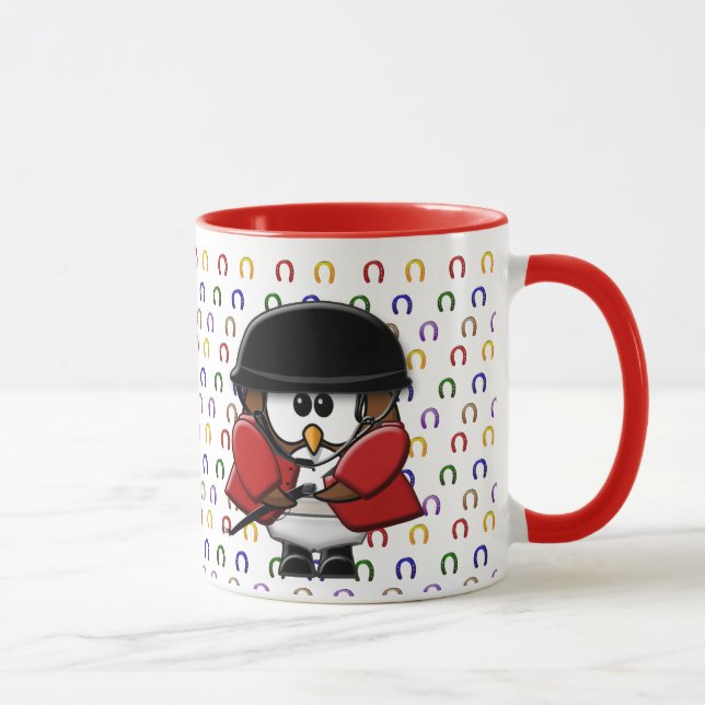 Pferdereitereule Tasse (Rechts)