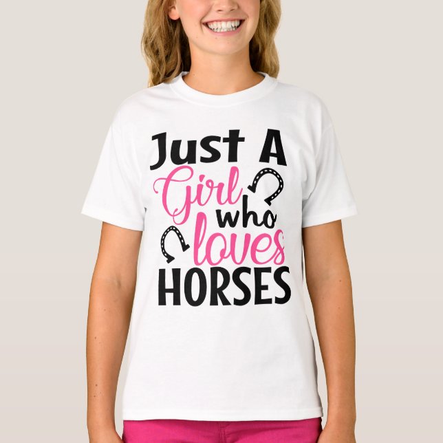 Pferdereitzug Cowgirl Western Horseback T-Shirt (Vorderseite)