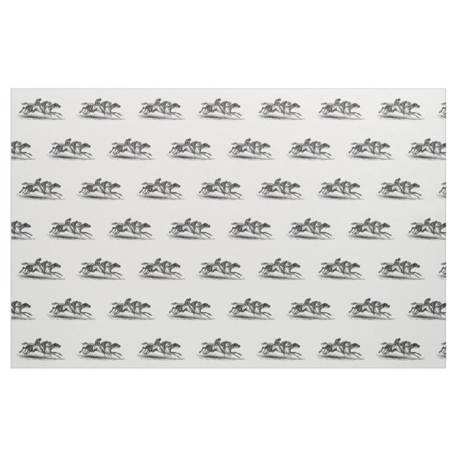 Pferderennbahn Stoff (Fat Quarter (45,7 x 55,9 cm))