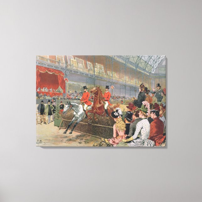 Pferderennen, 1886 leinwanddruck (Vorderseite)