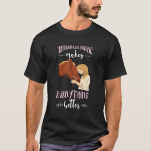 Pferderennen Alles Besseres Pferd Reiten R T-Shirt