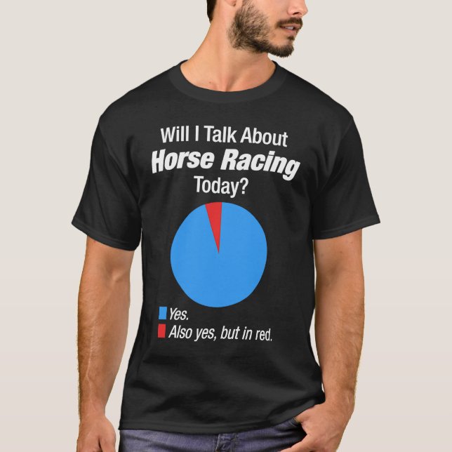Pferderennen Besessen T-Shirt (Vorderseite)