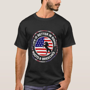 Pferderennen Derby Race I Funny Horses Lover Usa F T-Shirt