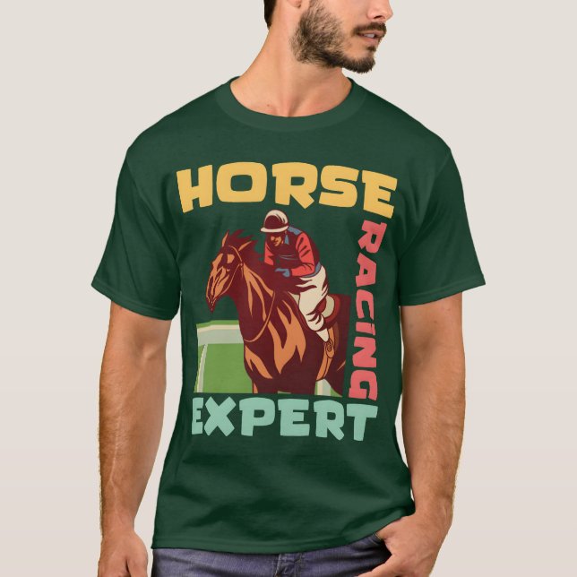Pferderennen Epert Horseback Pferdereiten Vint T-Shirt (Vorderseite)