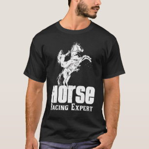 Pferderennen Experte Jokey Racer Derby Gallop für T-Shirt