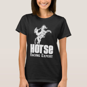 Pferderennen Experte Jokey Racer Derby Gallop für  T-Shirt