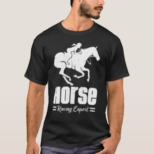 Pferderennen Experte Jokey Racer Derby Gallop für  T-Shirt