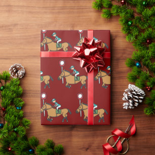 Pferderennen Geschenkpapier