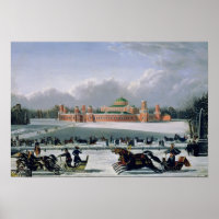 Pferderennen im Petrovsky Park in Moskau