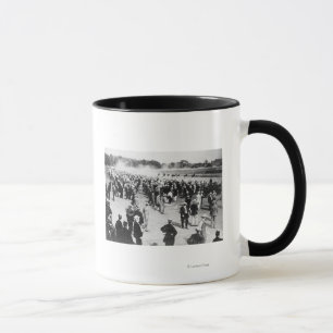Pferderennen in Saratoga Fotografie Tasse