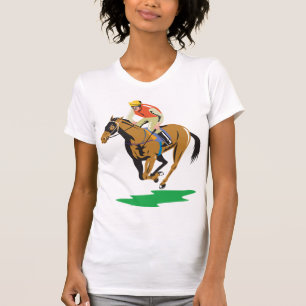 Pferderennen-Jockey galoppiert T-Shirt