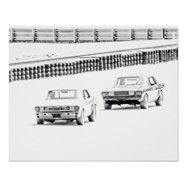 Pferderennen Poster (Vorderseite)