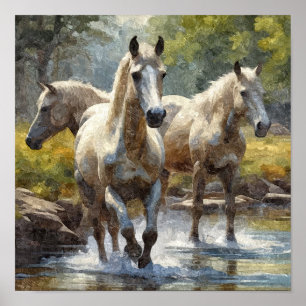 Pferderennen Poster