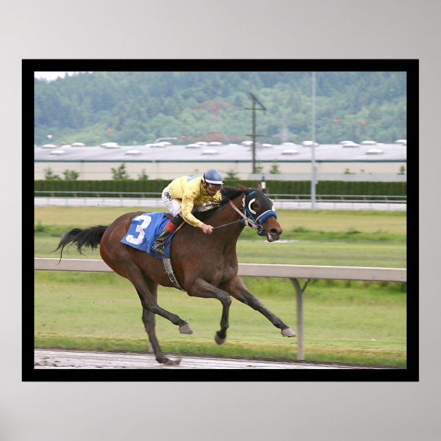 Pferderennen Poster (Vorne)