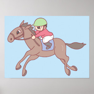 Pferderennen. Poster