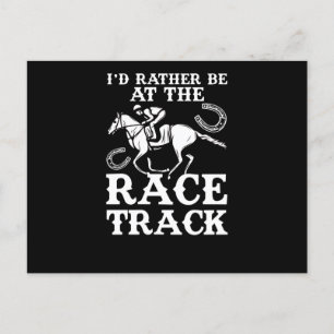 Pferderennen Rennen Pferd eher Race Track Racehors Postkarte