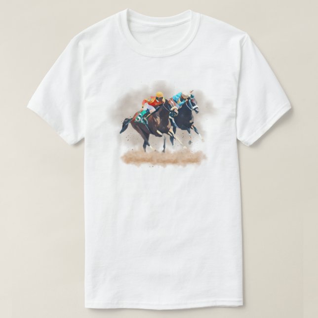 Pferderennen T-Shirt (Design vorne)