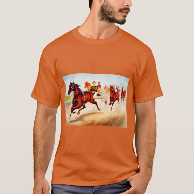 Pferderennen T-Shirt (Vorderseite)