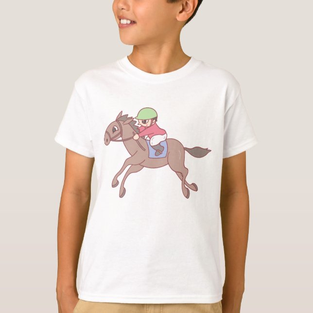 Pferderennen. T-Shirt (Vorderseite)
