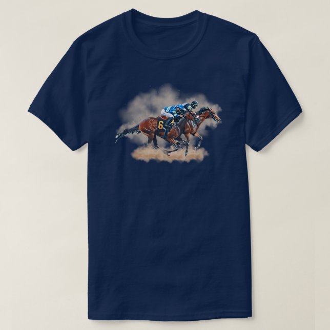 Pferderennen T-Shirt (Design vorne)