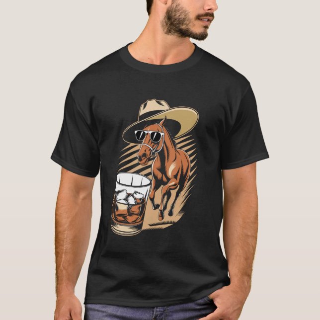 Pferderennen-Tag-Fans T-Shirt (Vorderseite)
