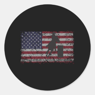 Pferderennen und Rodeo Runder Aufkleber