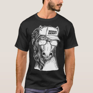 Pferderennen Vintage-Pferdeporträt KY Derby-Pferd T-Shirt