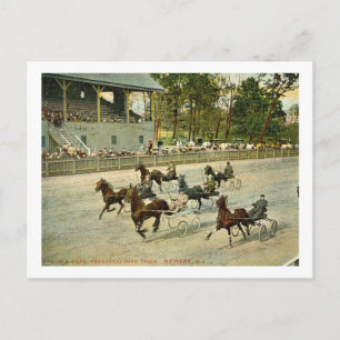 Pferderennen, Weequahic Park, Newark NJ Postkarte