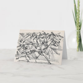 Pferderennengrußkarten Karte