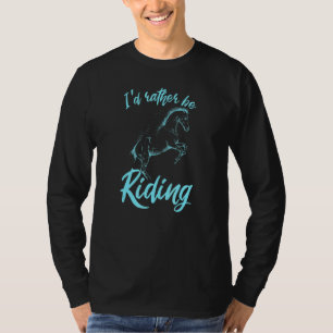 Pferderennfahrer-ID statt Reiten T-Shirt