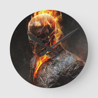 Pferderennfahrer Runde Wanduhr