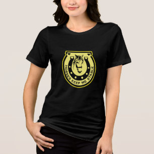 Pferderennfahrer Tri-Blend Shirt
