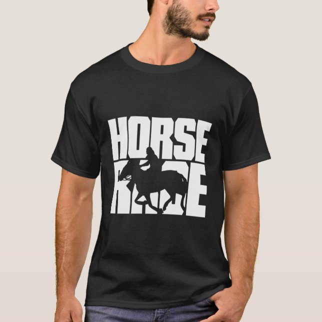 Pferderennhoodies T-Shirt (Vorderseite)