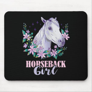 Pferderücken Girl Horseback Reitsport Reiten Mousepad