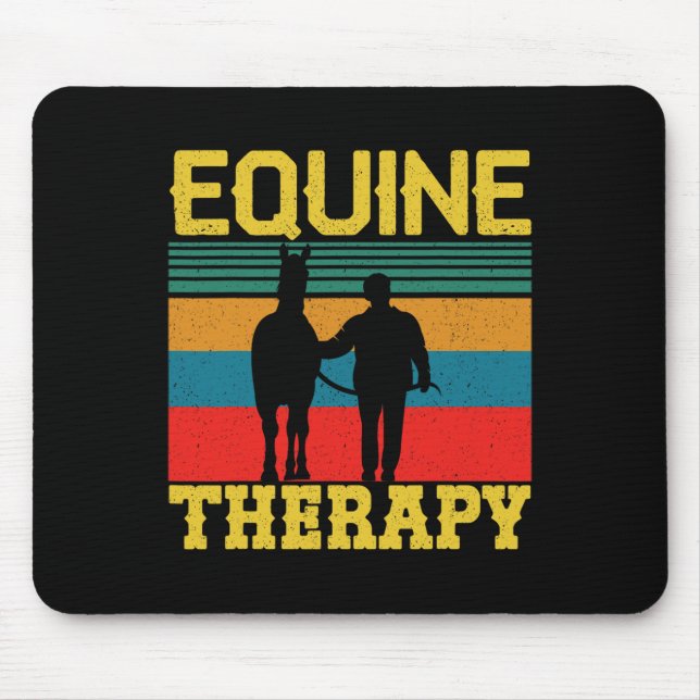 Pferderückfahrt Pferderennbahn Pferdetherapie Pfer Mousepad (Vorne)