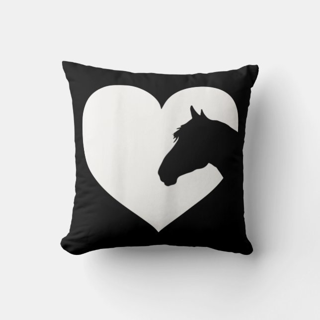 Pferdeschengeschenk für Lieben Kissen (Vorderseite)
