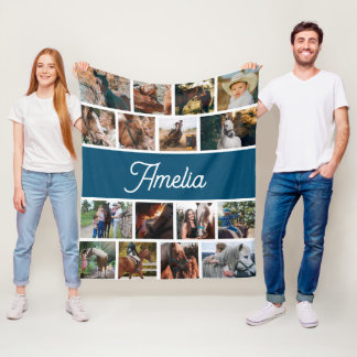 Pferdeschleuse für Mädchen, Kinder benennen Schuhe Fleecedecke