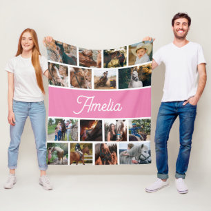 Pferdeschleuse für Mädchen, Kinder benennen Schuhe Fleecedecke