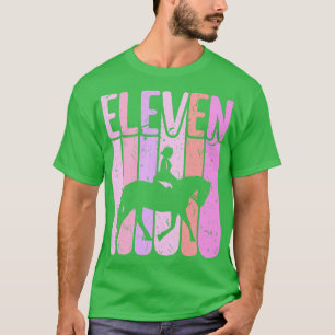 Pferdeschlitten 11. Geburtstag Reiten T-Shirt