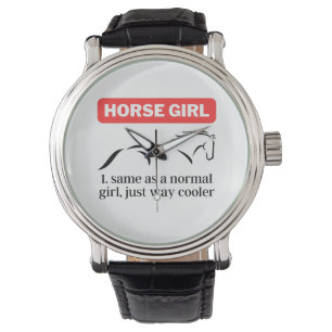 Pferdeschlitten, Funny Horseback Reiten Lover Armbanduhr