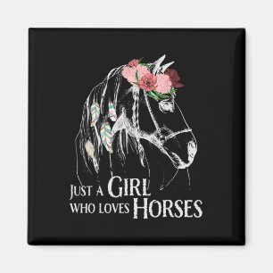 Pferdeschlitten - Niedliche Pony - Crazy Reiten Magnet