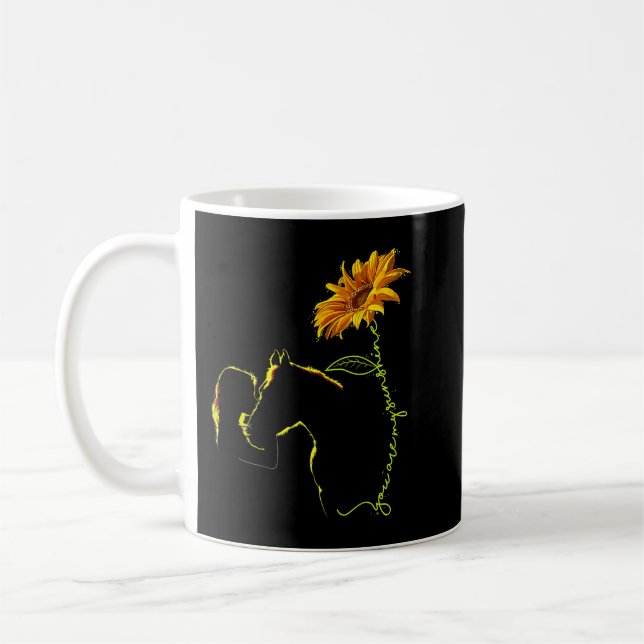 Pferdeschlitten Sonnenblume Reiten Reiten Reiten H Kaffeetasse (Links)