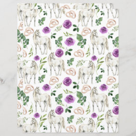 Pferdeschlittenbuch in Weiß