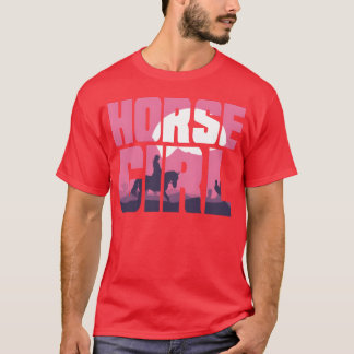 Pferdeschlittenreiten Lover Girl T-Shirt